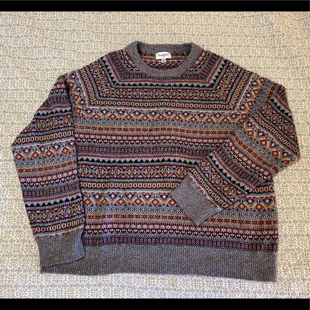 Mens patterned cardigan